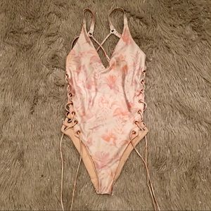 Pacsun lace up side one piece swimsuit